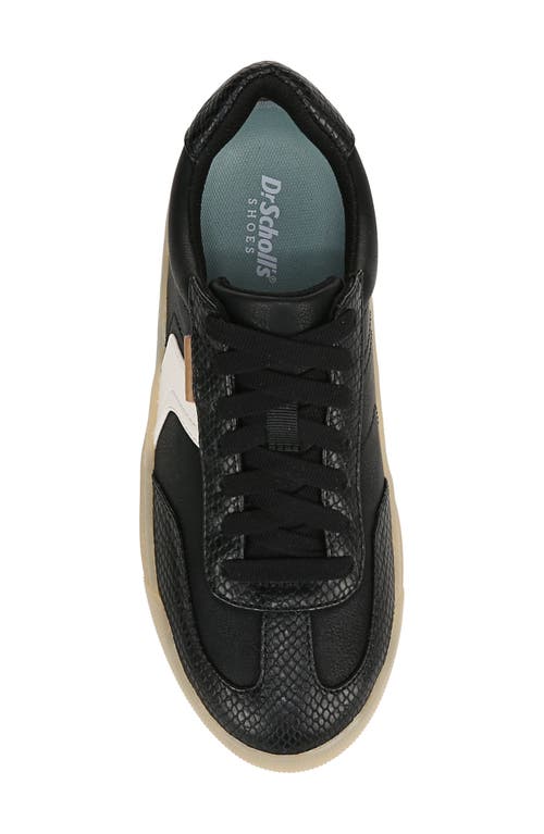 Shop Dr. Scholl's Time Off Win Low Top Sneaker In Black