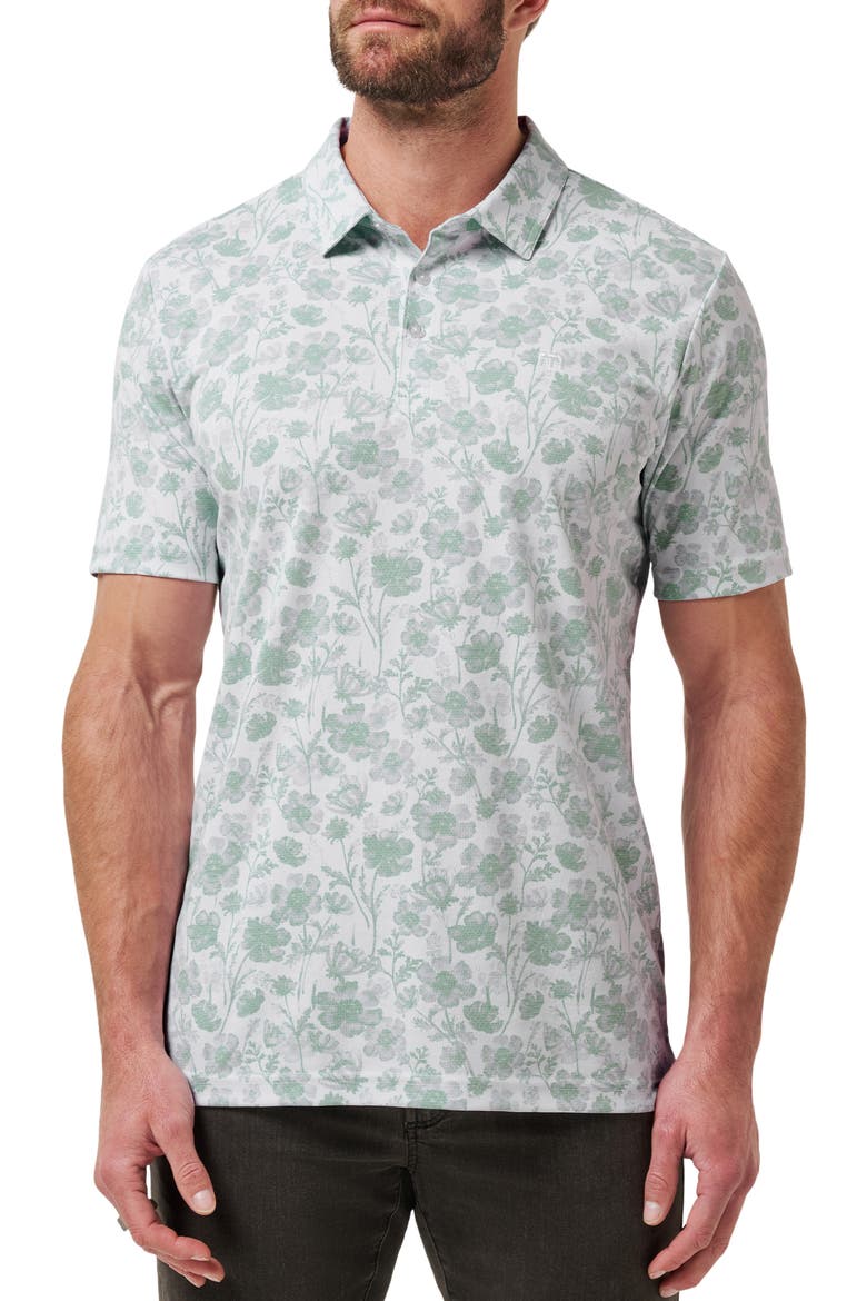 Been Abroad Cotton Blend Polo, Main, color, WHITE