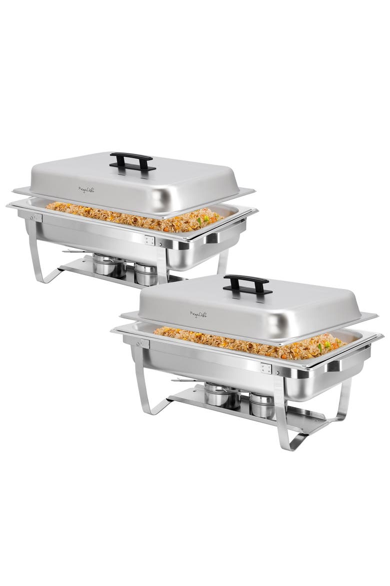 9.5 Quart Stainless Steel Professional Chafing Dish, Main, color, Silver