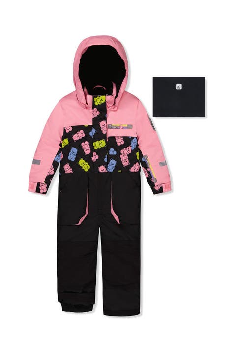Play Gummy Bear Hood & Expandable Sleeve One Piece Snowsuit