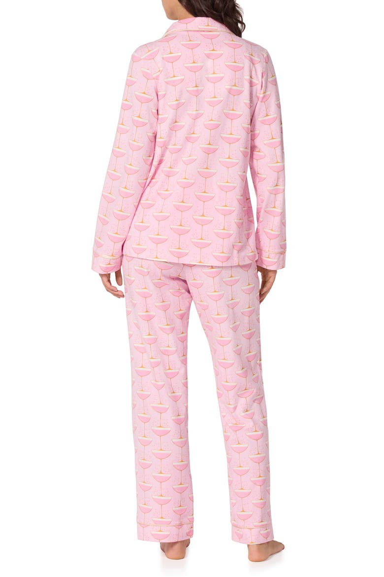 Print Jersey Pajamas, Alternate, color, PINK CHAMPAGNE COUPE