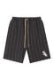 selected Iron Heather/ White Pinstripes