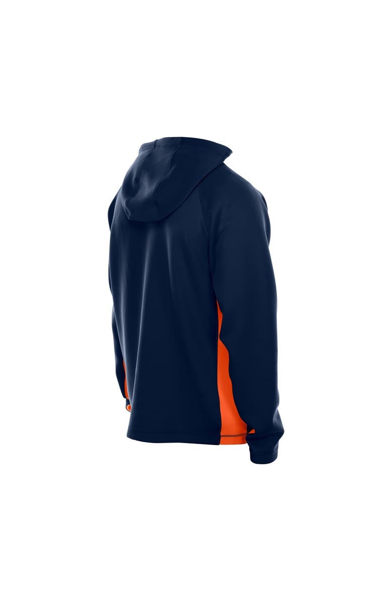 New Era Men's New Era  Navy Denver Broncos Combine Authentic Raglan Scuba Full-Zip Hoodie, Alternate, color, 