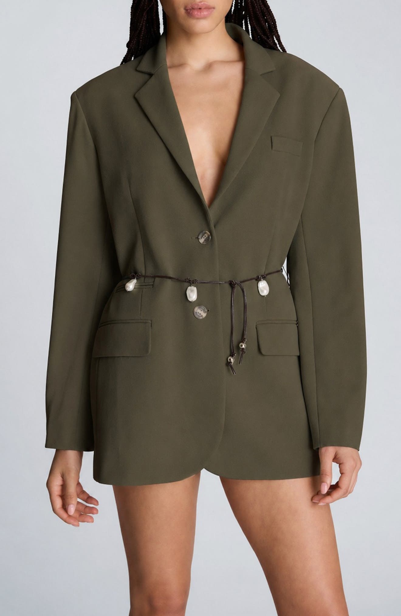 Two-Button Boyfriend Blazer