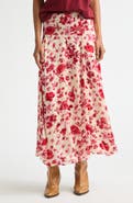 Isabel Marant Hilza Floral Burnout Devoré Georgette Maxi Skirt