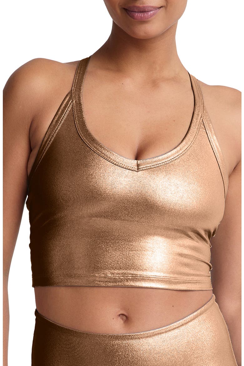 On the Up Crop Tank, Main, color, LIQUID FOIL COPPER MULTI