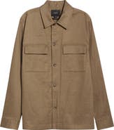 Vince Stretch Linen & Cotton Chore Coat