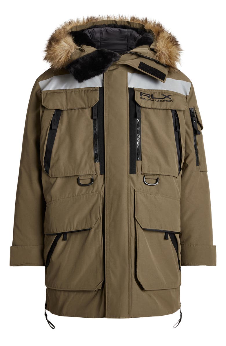 Polo Ralph Lauren Arctic Faux Fur Trim Hooded Tech Taffeta Parka, Alternate, color, 