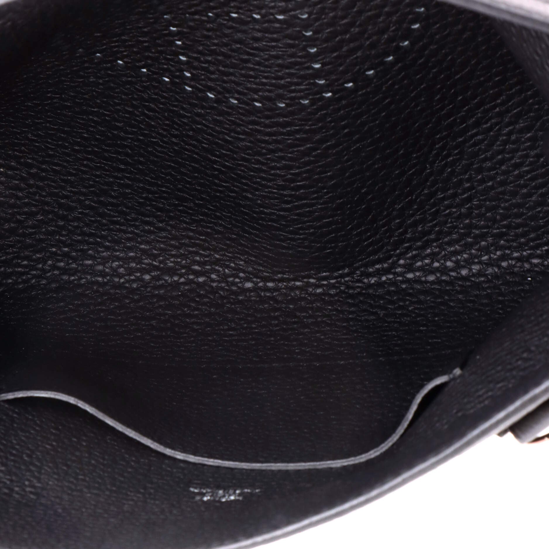 Pre-Owned Hermes Videpoches Bag Togo, Alternate, color, Noir