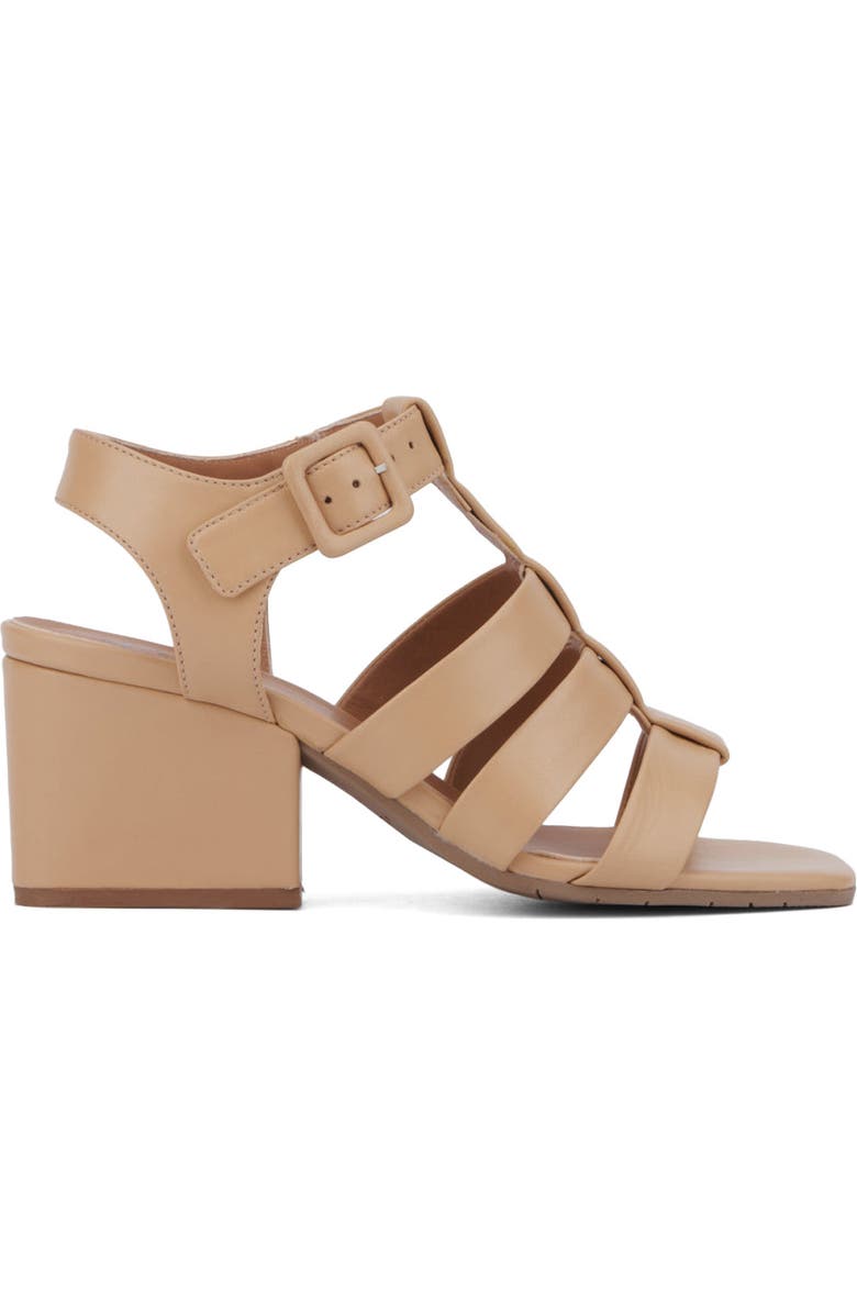 Aquatalia Rebecka Weatherproof Gladiator Sandal, Alternate, color, Almond