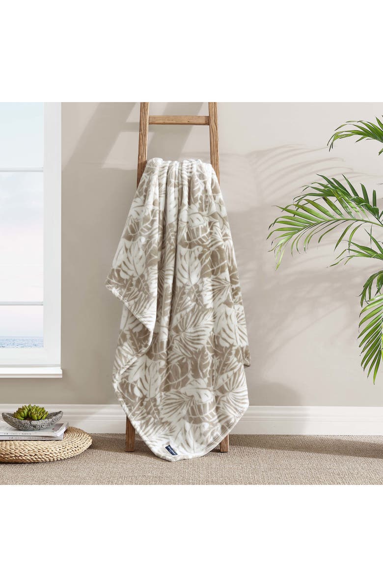 Tommy Bahama Costa Blanca Throw Blanket, Alternate, color, Dark Beige