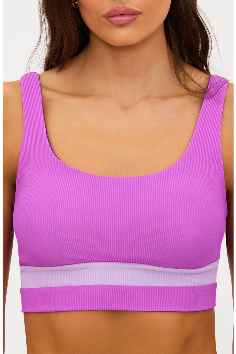 Mackenzine Colorblock Bikini Top, Main, color, LAVENDER VIOLET