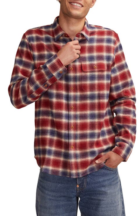 Cloud Soft Plaid Flannel Button-Up Shirt