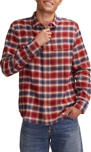 Lucky Brand Cloud Soft Plaid Flannel Button-Up Shirt