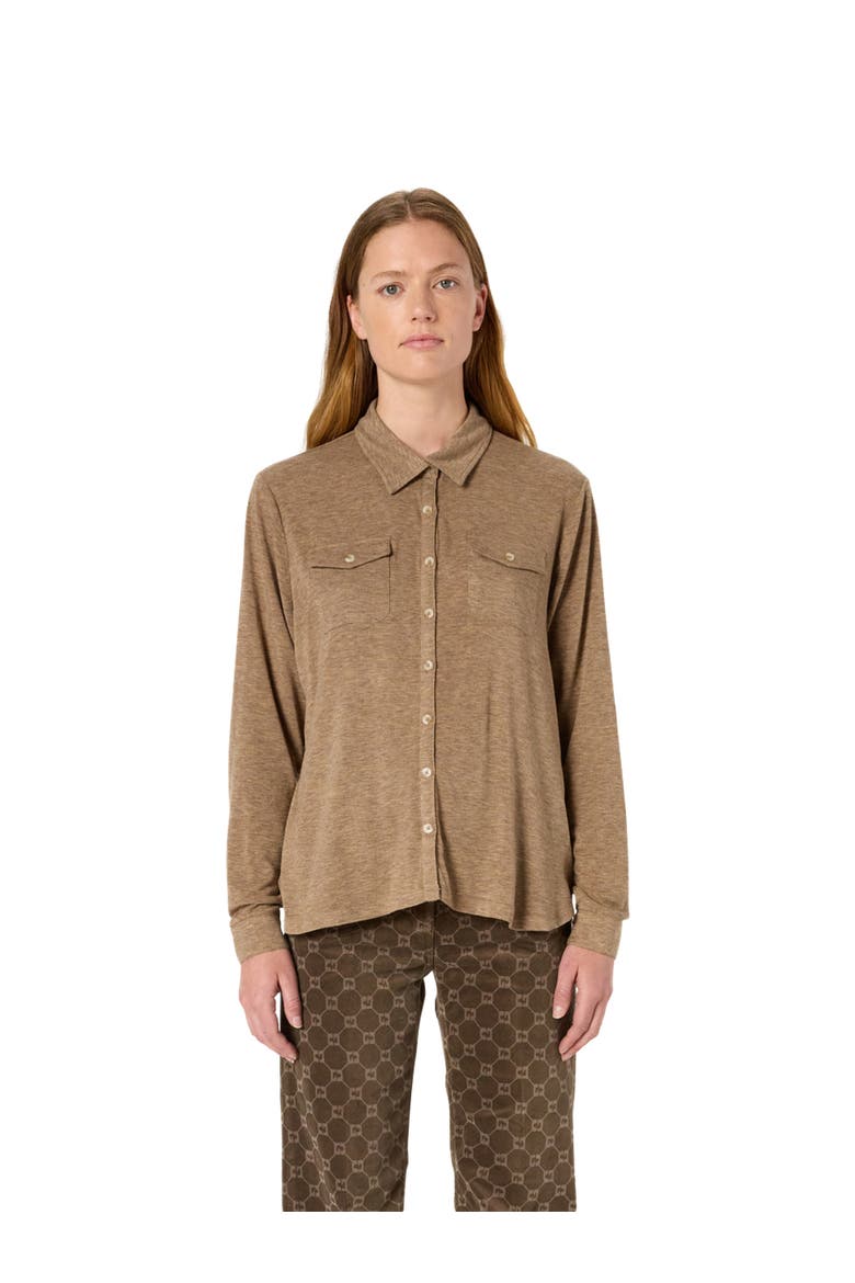 Honorine Jersey Shirt, Main, color, Camel