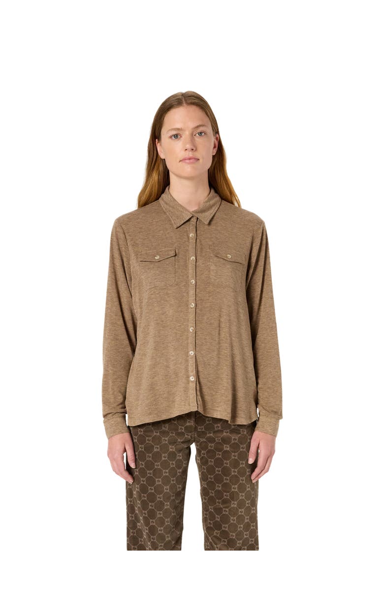 GERARD DAREL Honorine Jersey Shirt, Main, color, Camel