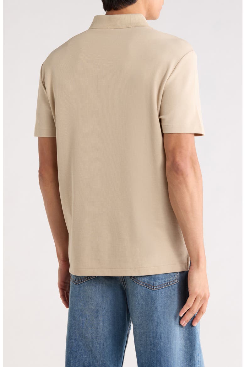 Mico Waffle Polo, Alternate, color, WHITE PEPPER