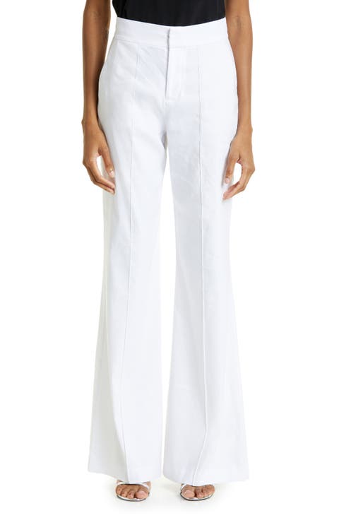 Dylan Wide Leg Linen Blend Pants