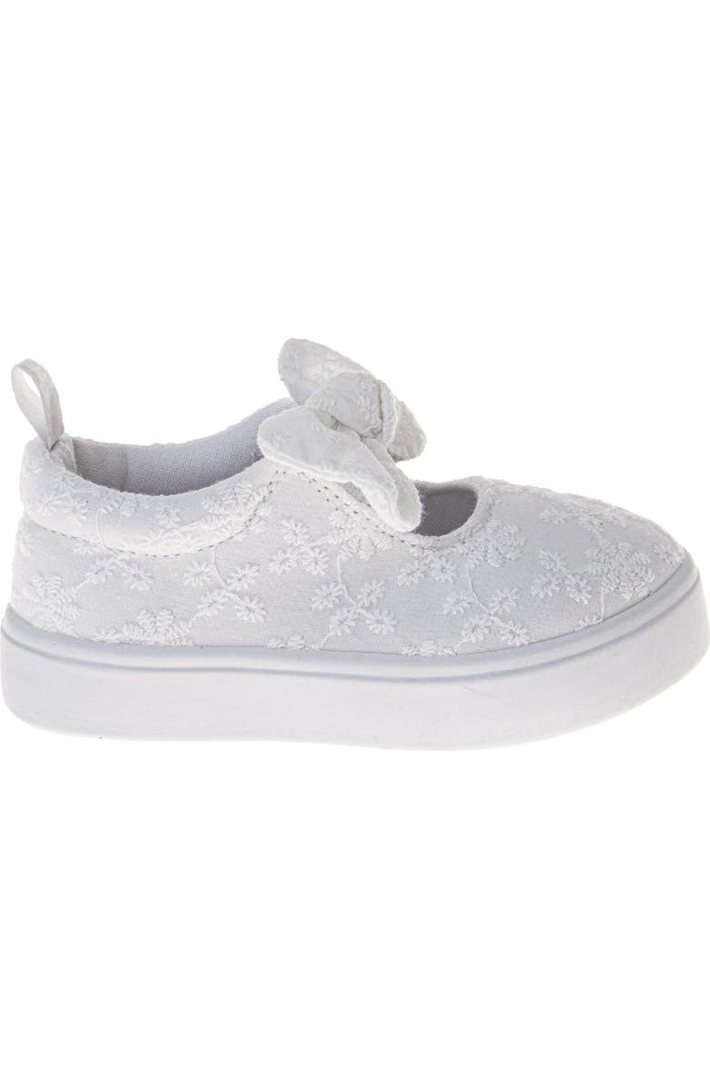 Laura Ashley Girls' MJ Style Sneakers., Alternate, color, White