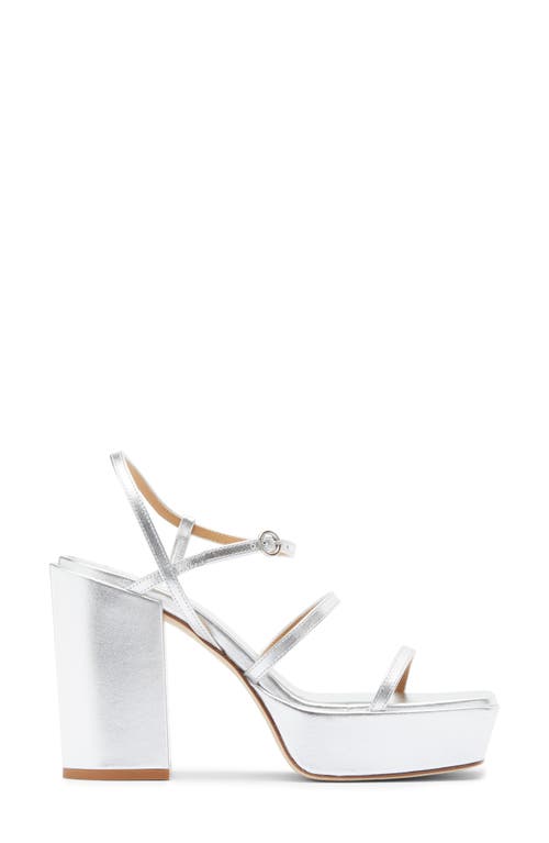 Aeyde Katalin Platform Sandal In Silver