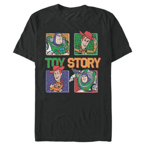 Men's Toy Story Astronaut and Sheriff Portraits  Graphic T-Shirt