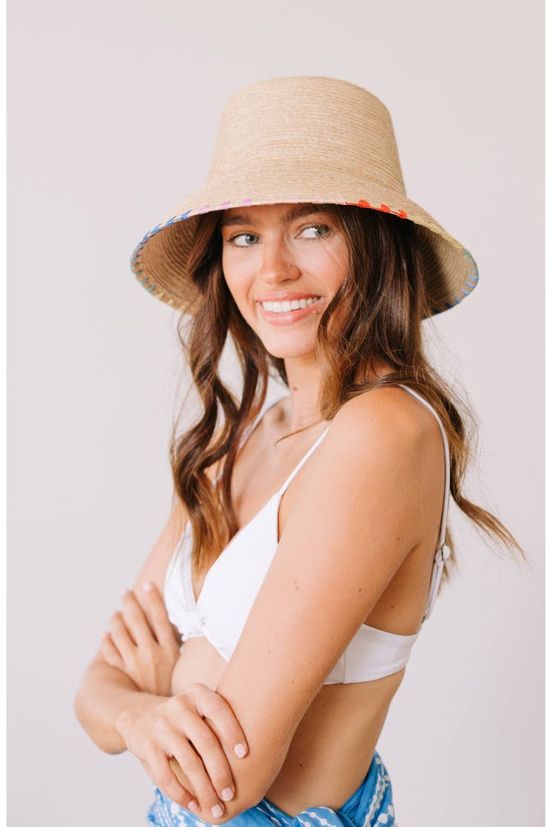 Gabriela UPF 50+ Bucket Hat, Alternate, color, NATURAL