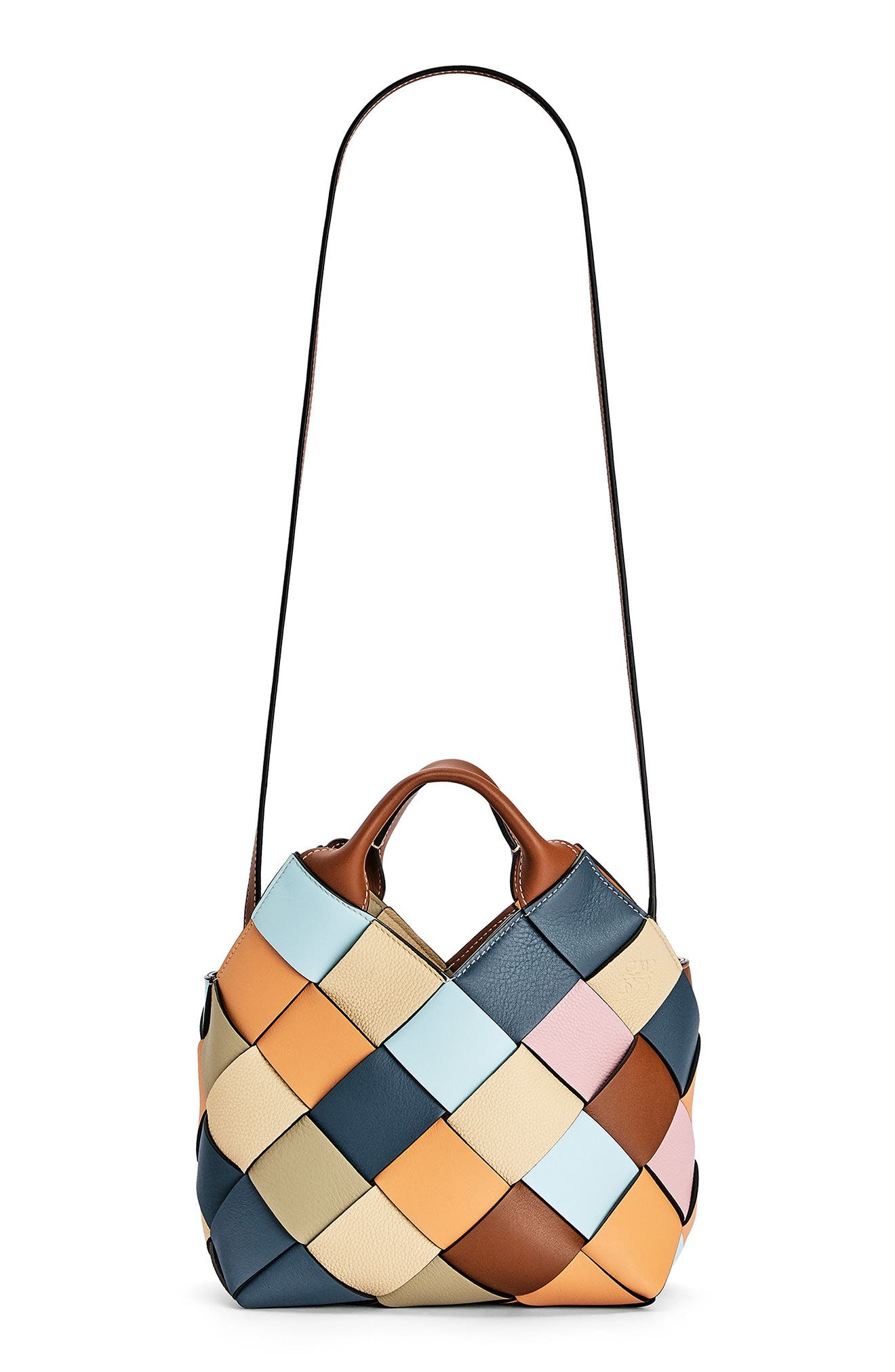 Loewe Small Surplus Basket Woven Leather Bag, Main, color, 