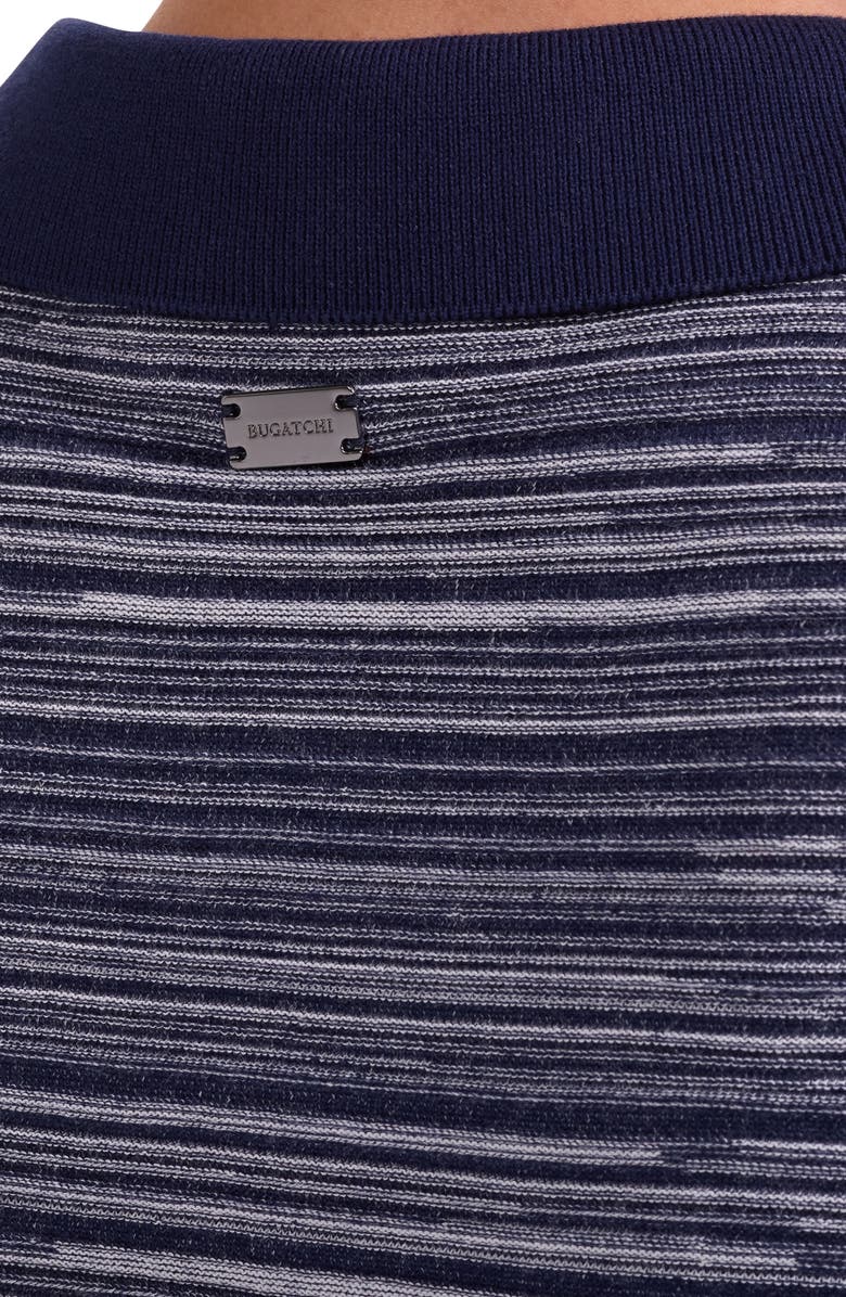 Bugatchi Space Dye Polo Sweater, Alternate, color, Navy