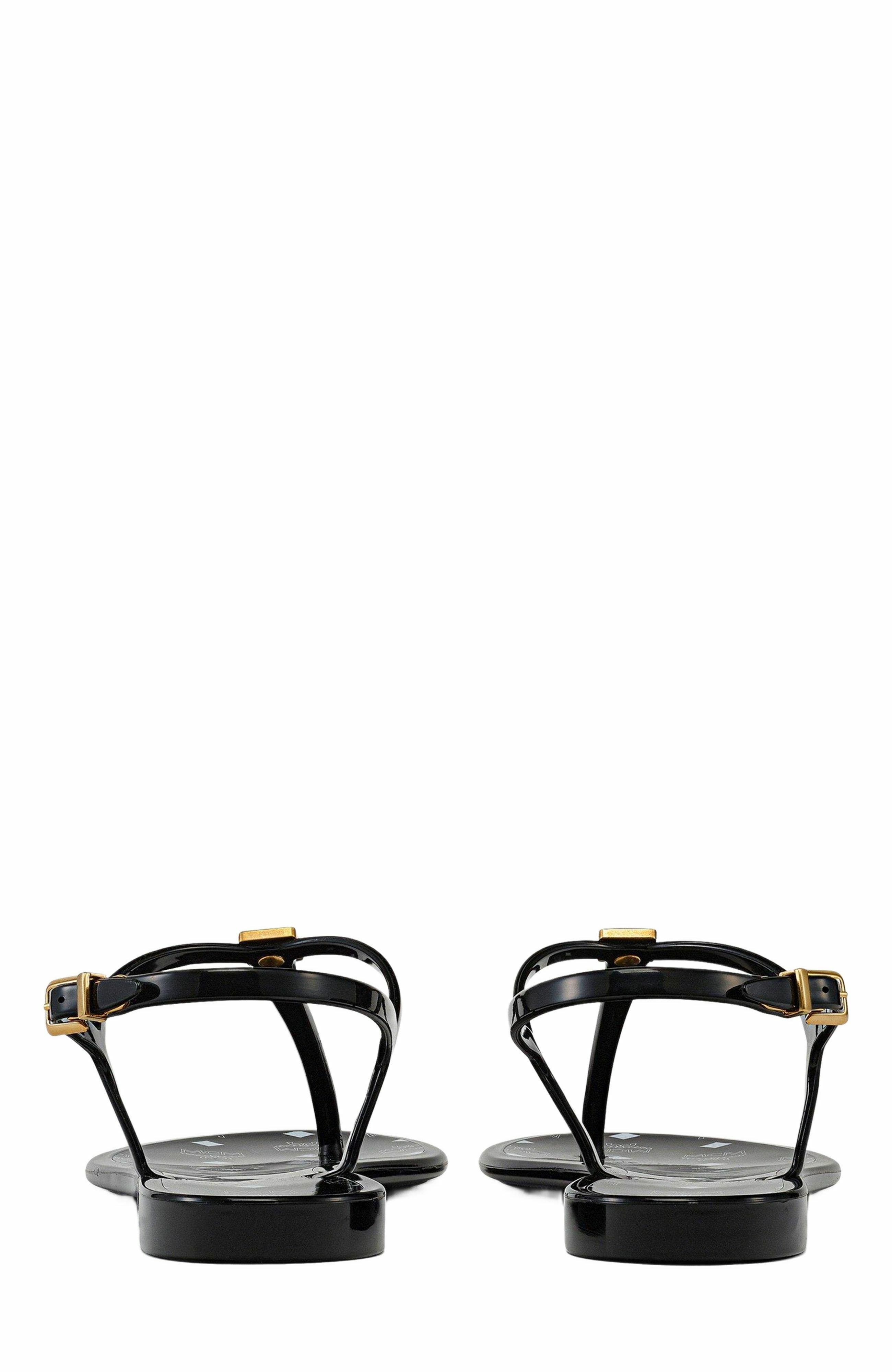 MCM Women's Monogram Jelly Sandals, Alternate, color, 