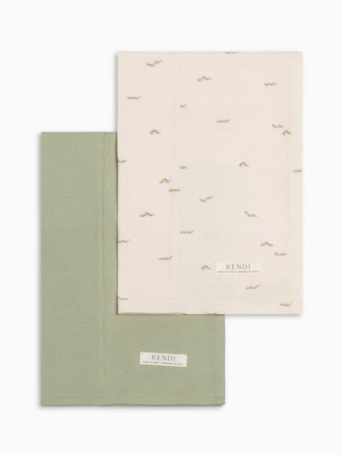 Organic 2-Pack Burp Cloth Set