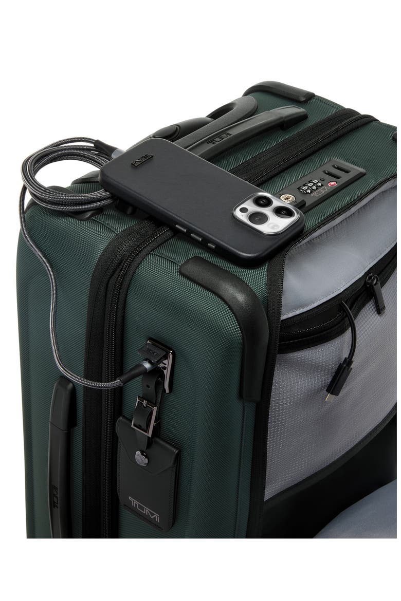 Alpha Dual Access Expandable Carry-On, Alternate, color, DEEP PINE