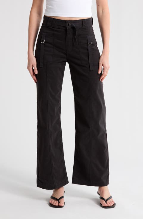 Brooklyn Tactical Wide Leg Jeans (Milk Cocoa)