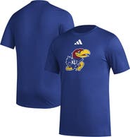 adidas Men's adidas Royal Kansas Jayhawks Primary Locker Logo Pre-Game AEROREADY T-Shirt