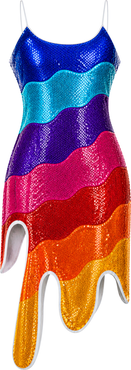 ÚCHÈ Sequin Wavy Dress