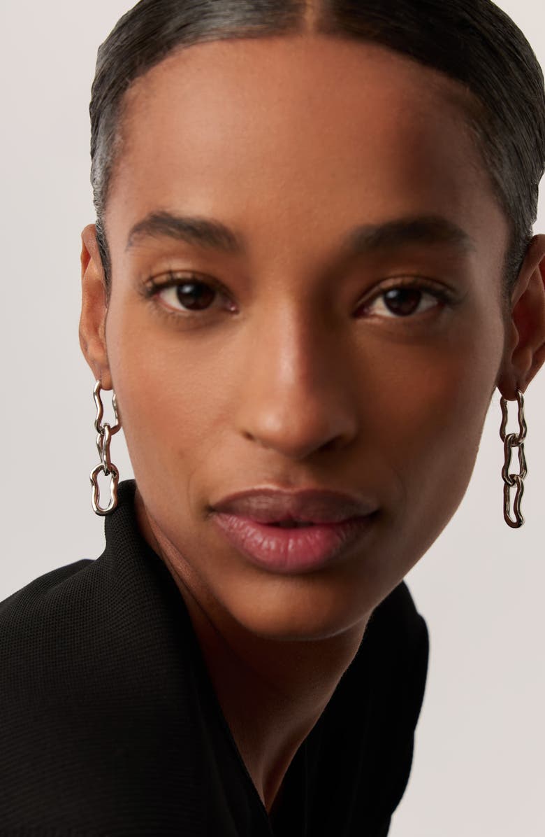 Missoma Molten Ovate Triple Link Drop Earrings, Alternate, color, 