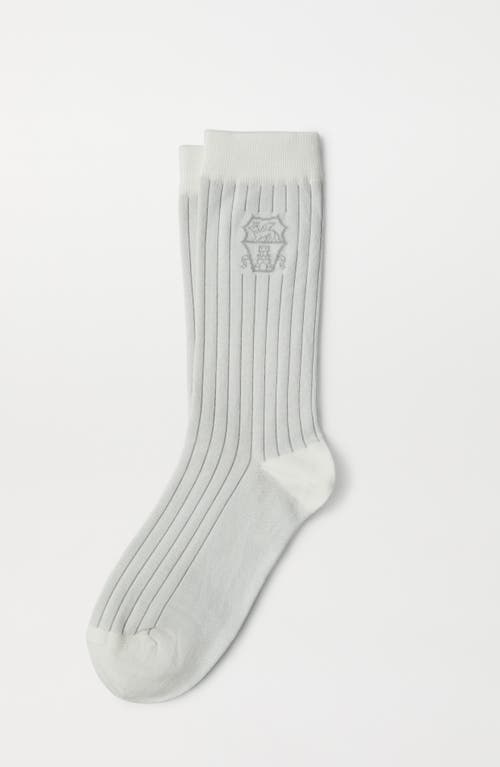 Brunello Cucinelli Cotton Socks In Grey