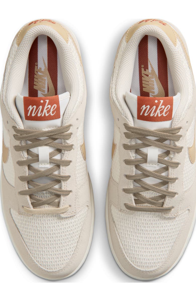 Nike Dunk Low SE Basketball Sneaker, Alternate, color, Sail/ Light Brown/ Sail/ Linen