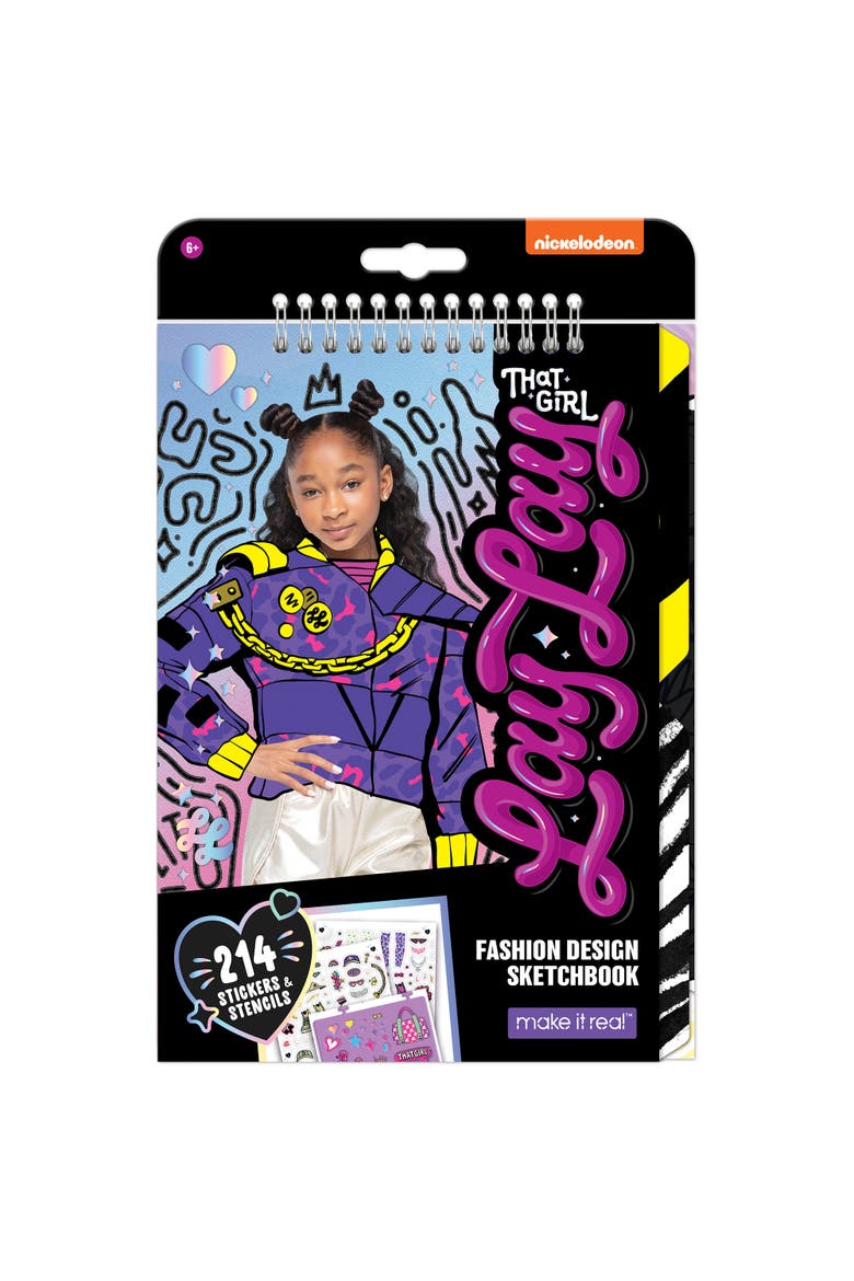 Make It Real That Girl Lay Lay Fashion Design Sketchbook Kit, Main, color, Multicolored