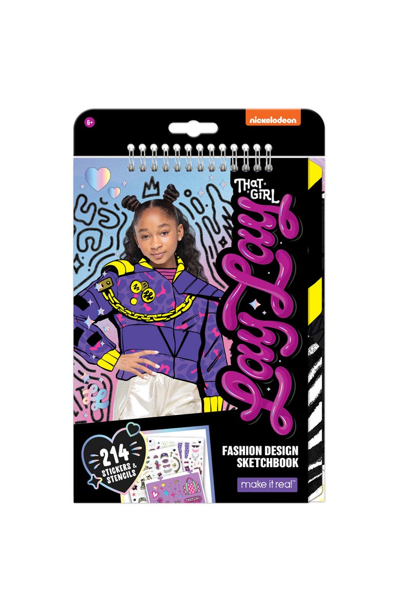 That Girl Lay Lay Make It Real That Girl Lay Lay Fashion Design Sketchbook Kit, Main, color, Multicolored