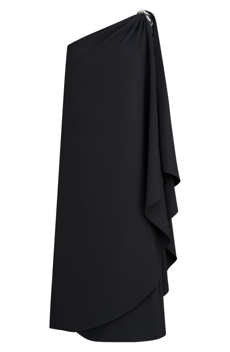 HALSTON Aries One-Shoulder Crepe Dress, Alternate, color, 