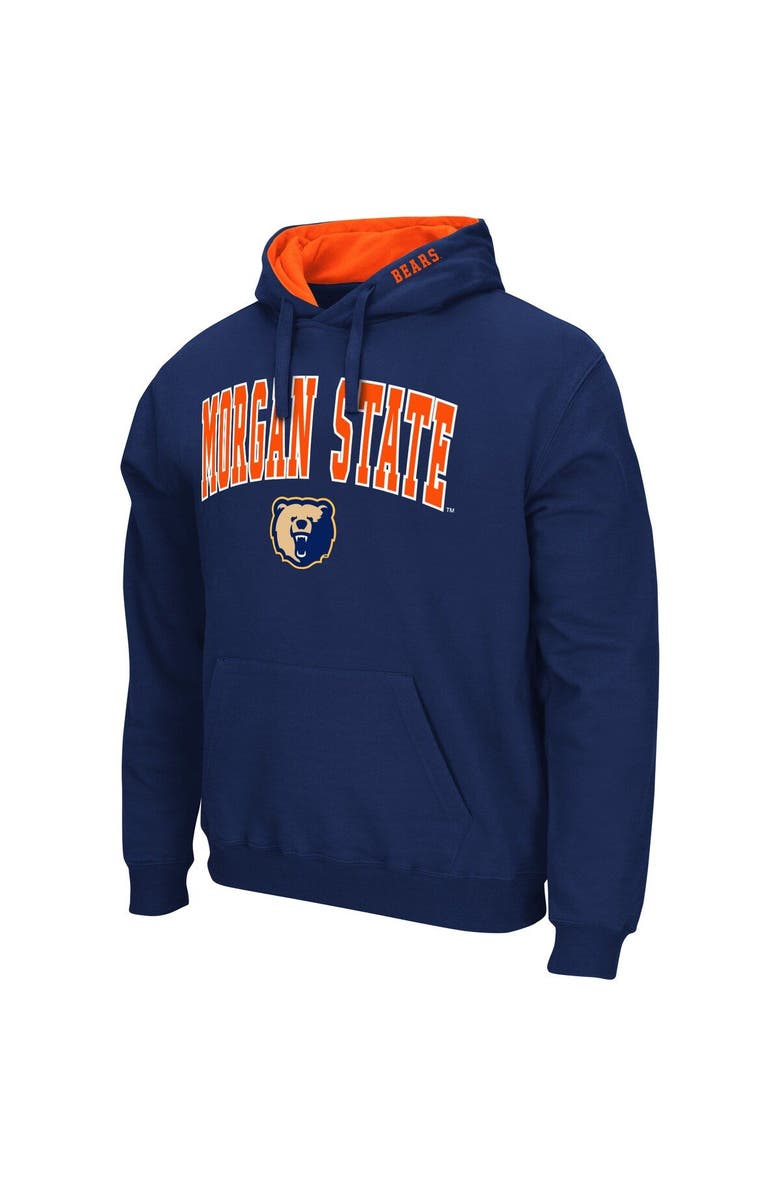 COLOSSEUM Men's Colosseum Navy Morgan State Bears Arch & Logo 3.0 Pullover Hoodie, Alternate, color, Navy
