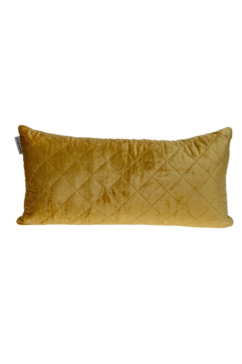 Milo Quilted Throw Pillow, Main, color, YELLOW