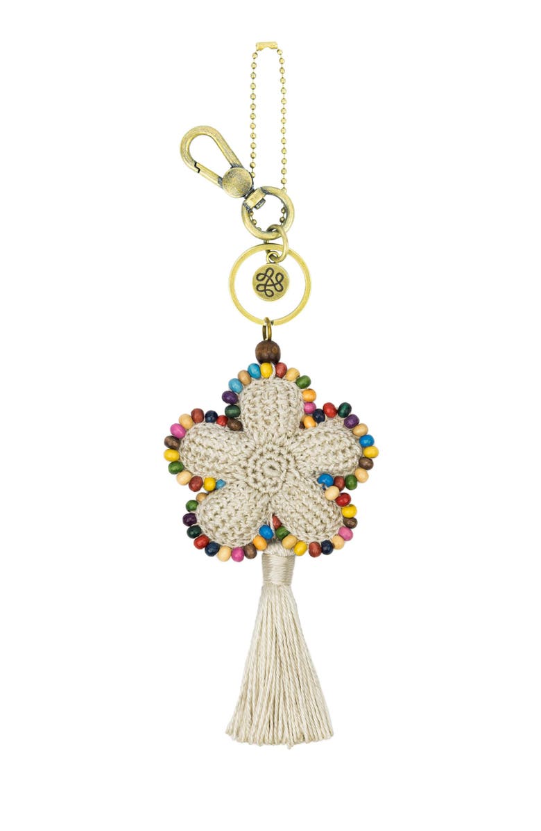 The Sak Yarnicharmz Crochet Flower Dangle, Alternate, color, Natural
