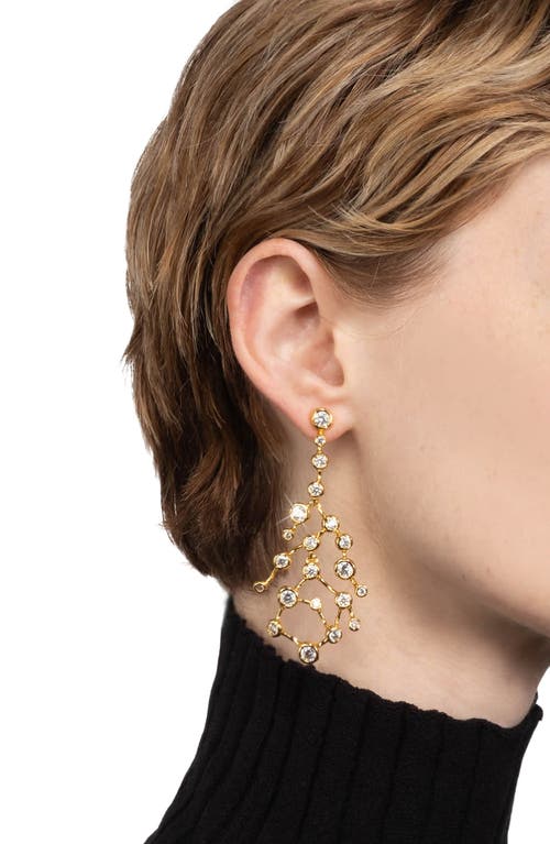 Alexis Bittar Asterales Celestial Cubic Zirconia Drop Earrings In Gold