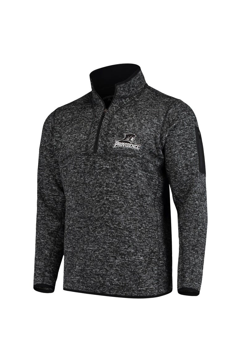 Men's Antigua Black Providence Friars Fortune Half-Zip Sweatshirt, Alternate, color, Black