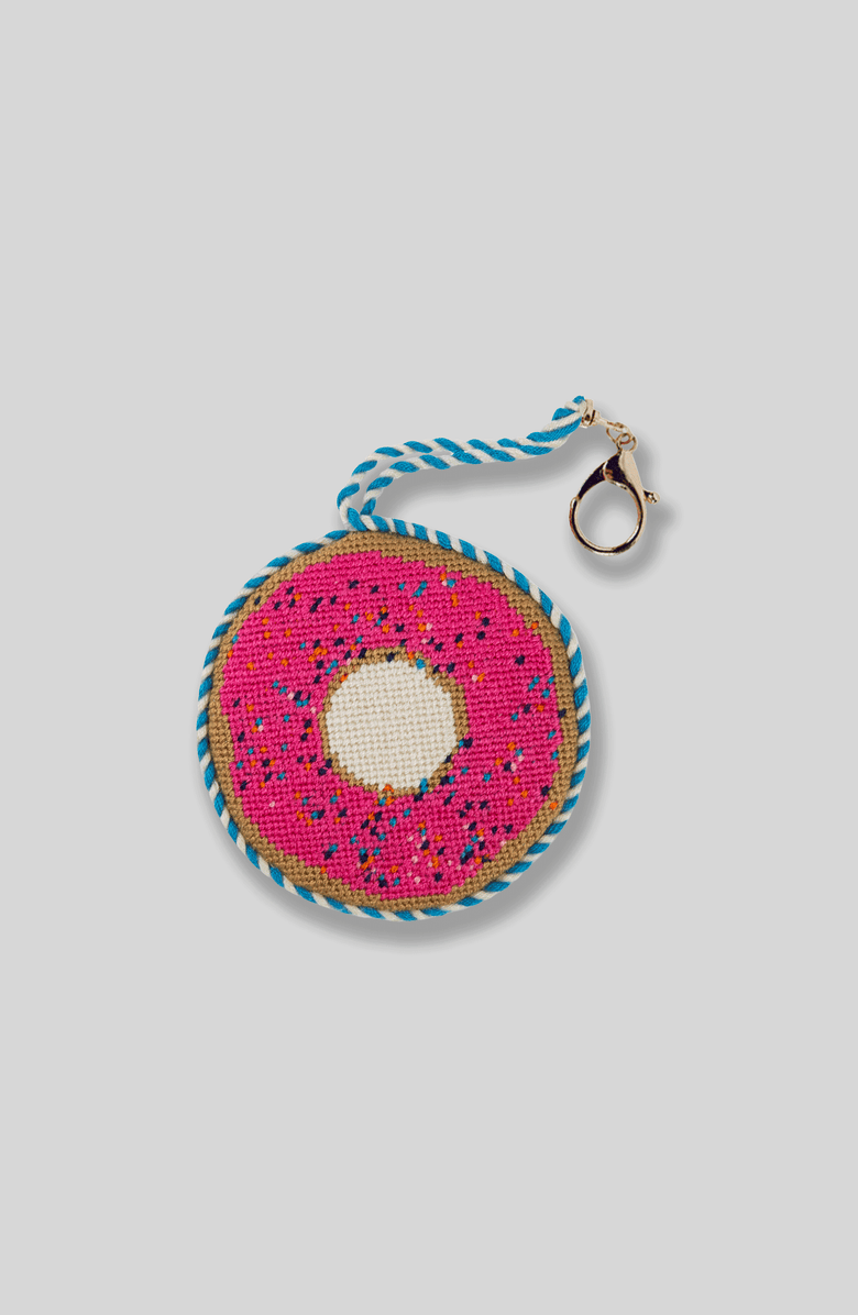 Furbish Donut - Bag Charm, Main, color, Pink