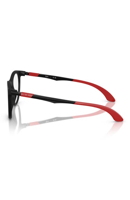Shop Ray Ban Ray-ban Kids' 47mm Phantos Optical Glasses In Matte Black