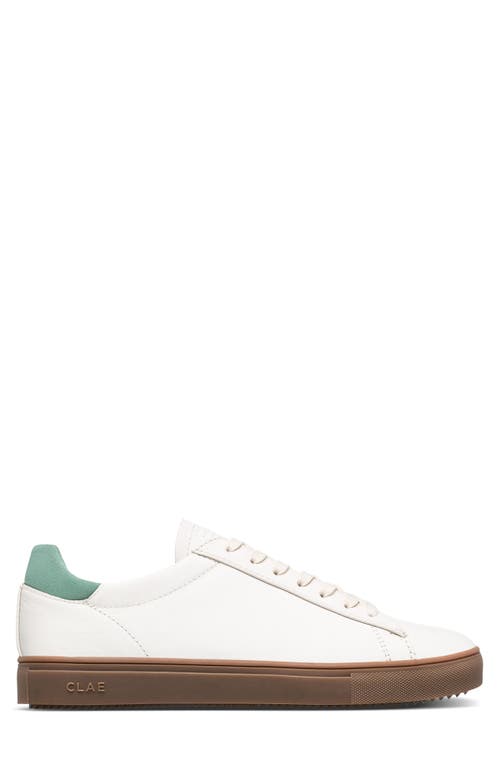 Clae Bradley Low Top Sneaker In Offwhite Basil Dark Gum