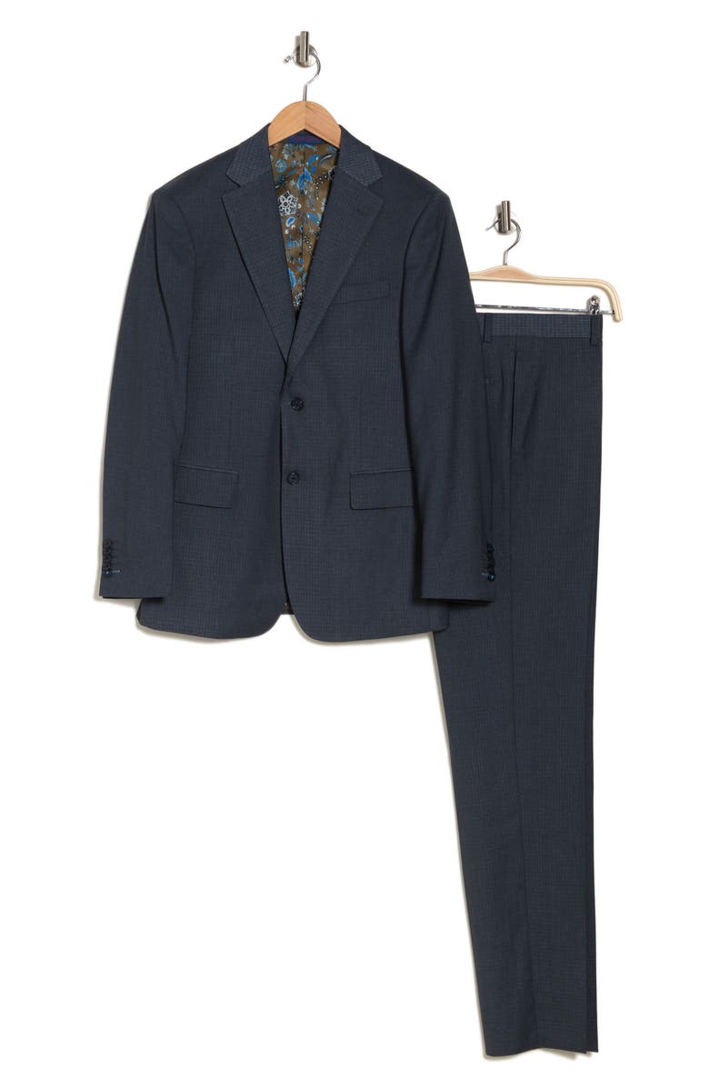 English Laundry Trim Fit Two-Button Suit, Alternate, color, Blue
