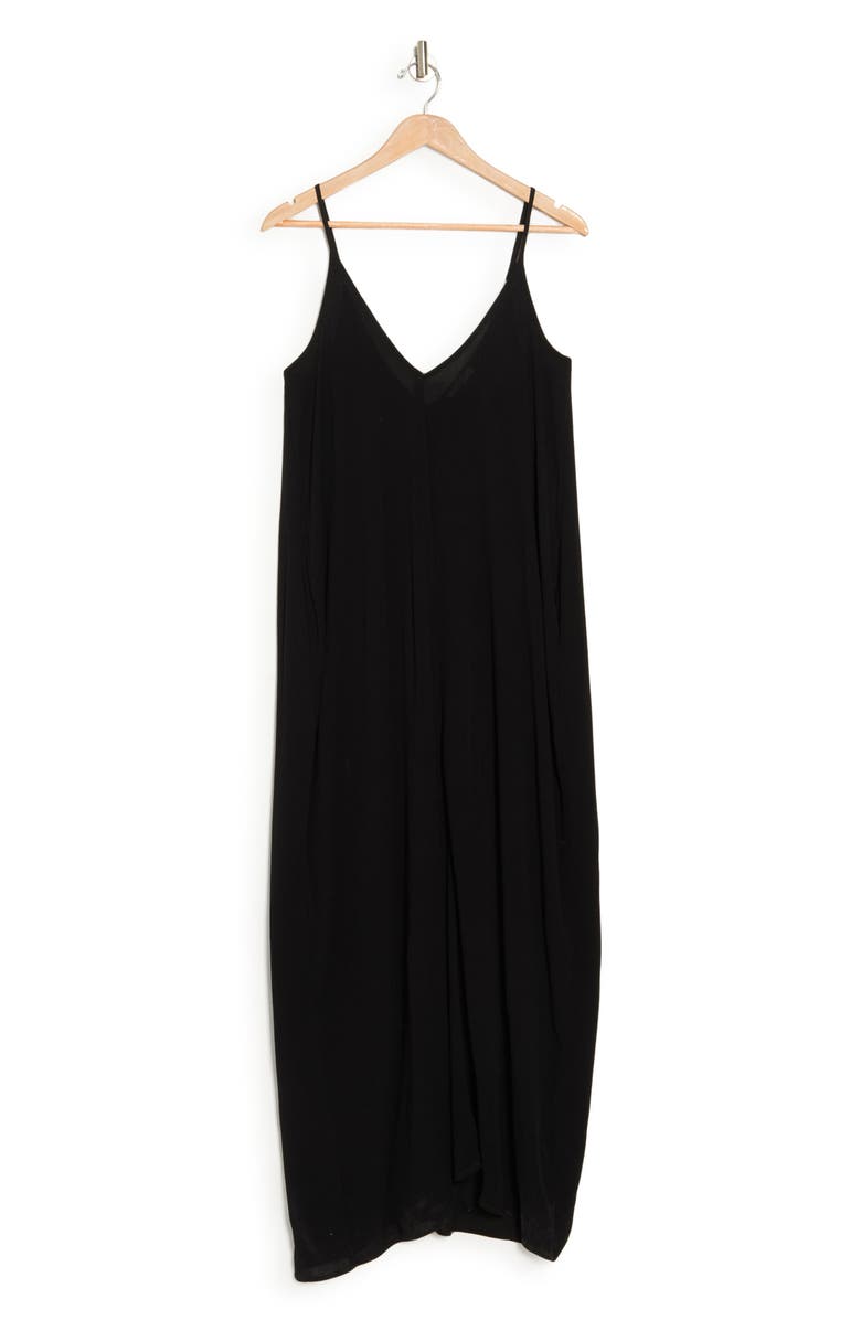 Lovestitch Gauze Maxi Dress, Alternate, color, Black